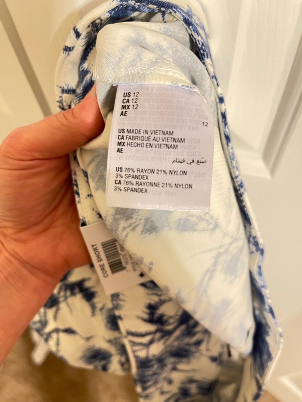 INC Blue & White High Waist Women's Shorts with pockets NWT - Picture 5 of 5